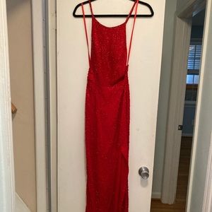 Beautiful Red Sparkle Sequin Dress